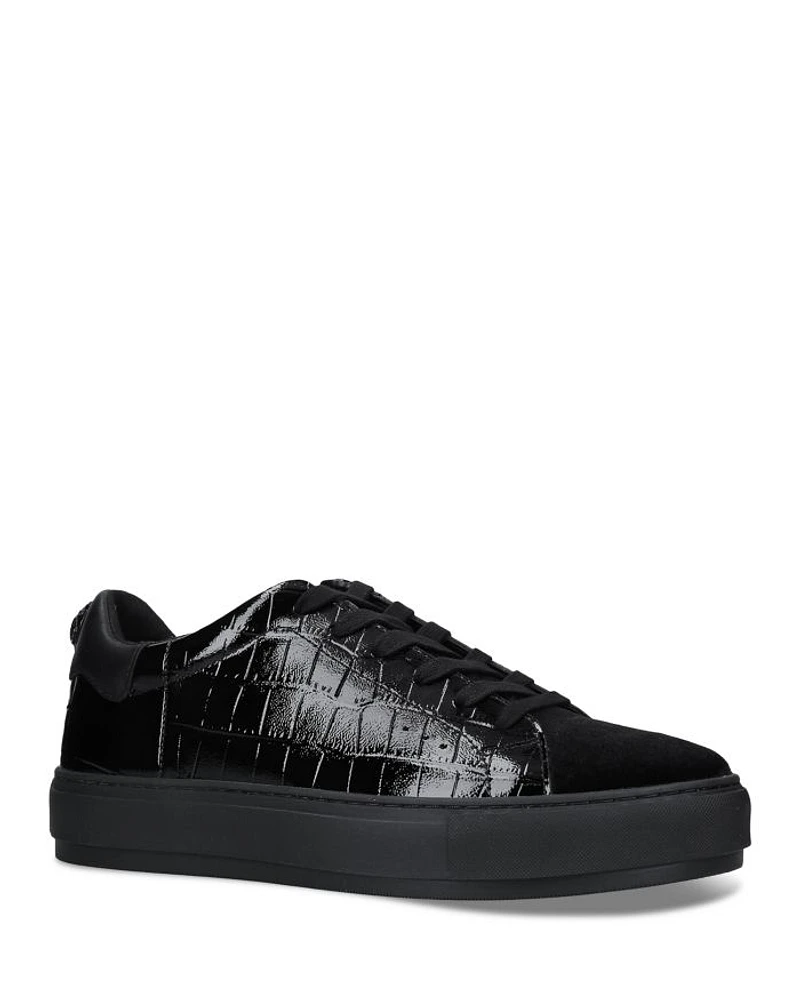 Men's Laney Croc Embossed Low Top Sneakers