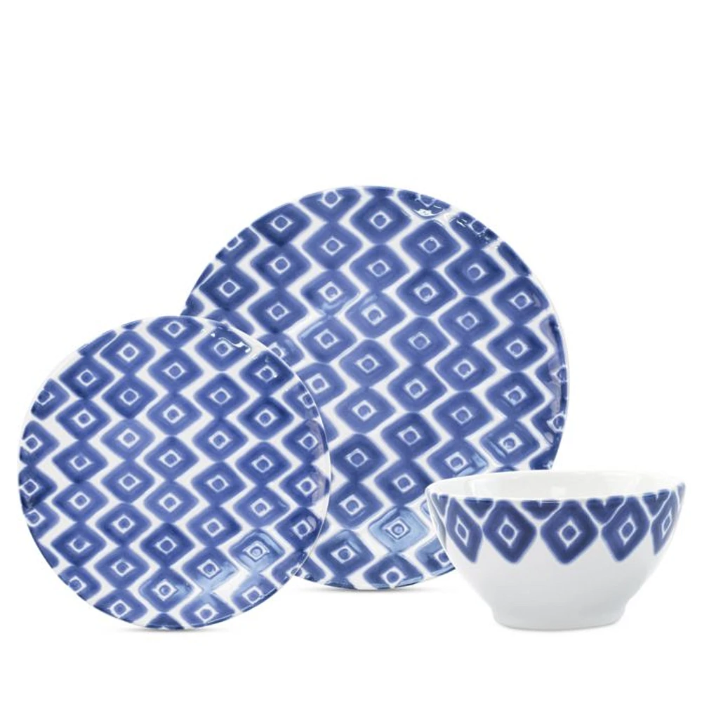 Santorini Diamond 3 Piece Place Setting
