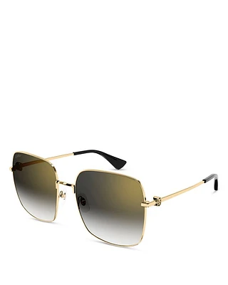 Double C Squared Sunglasses, 60mm