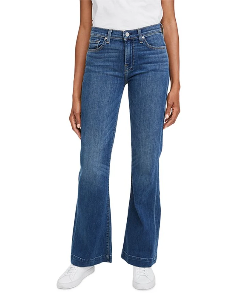 Dojo Mid Rise Wide Leg Trouser Jeans Medium Melrose