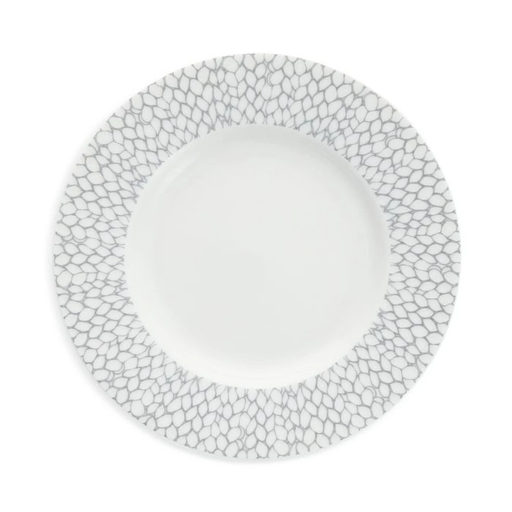 Amanda Grey Embossed Bread & Butter Plate, Set of 4