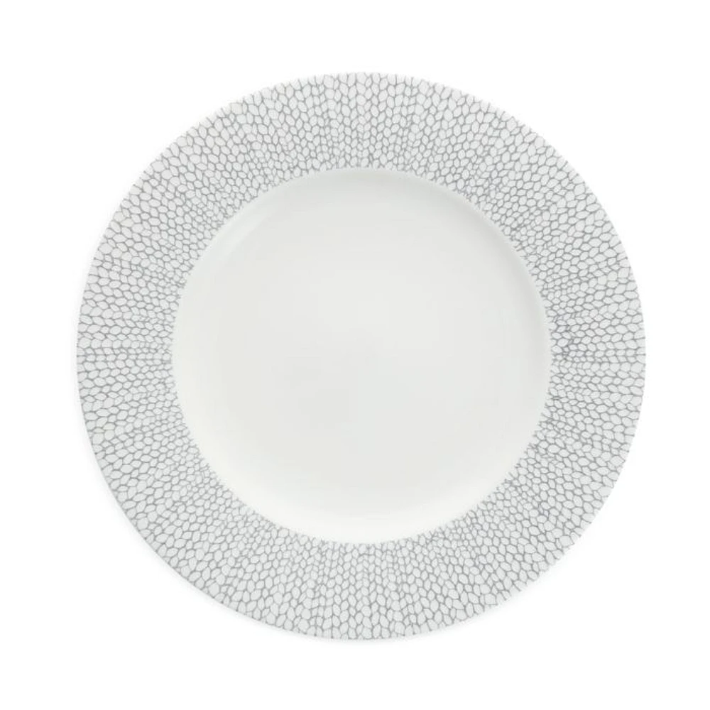 Amanda Embossed Dinner Plate, Set of 4