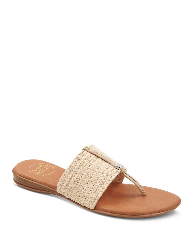 Women's Nice Woven Slip On Thong Sandals