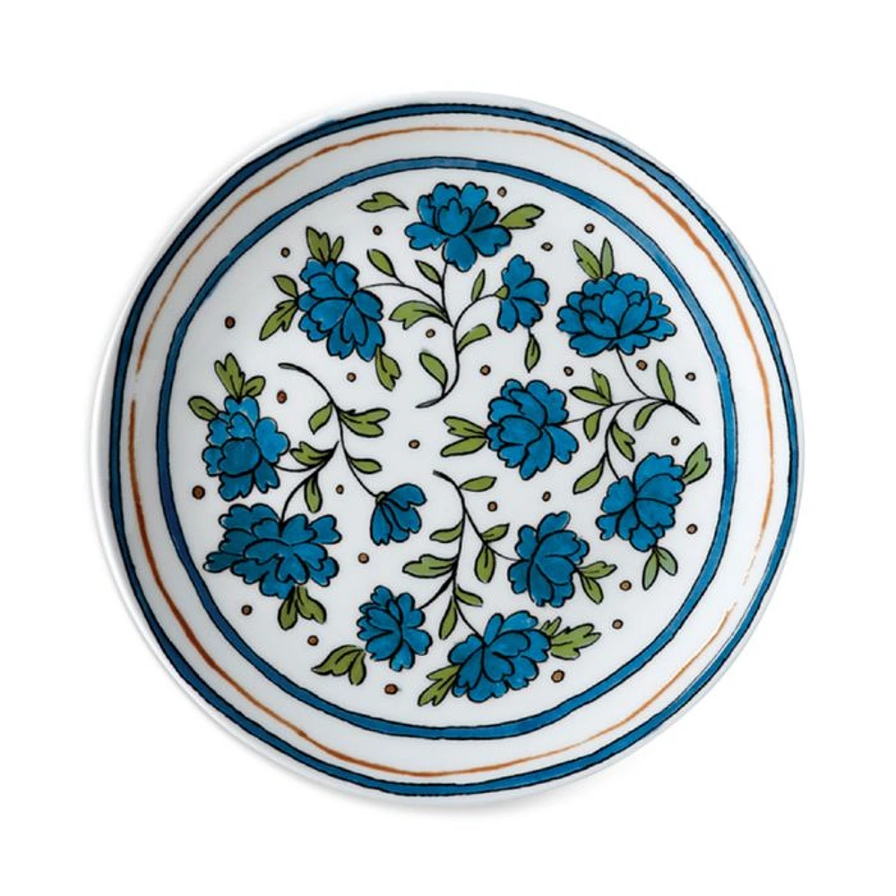 H. Bachelor Button 8" Salad Dessert Plate