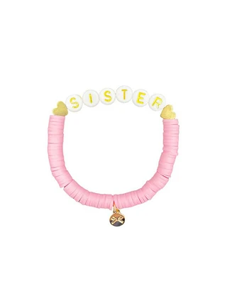 Girls' Sister Bracelet in Pink - Little Kid