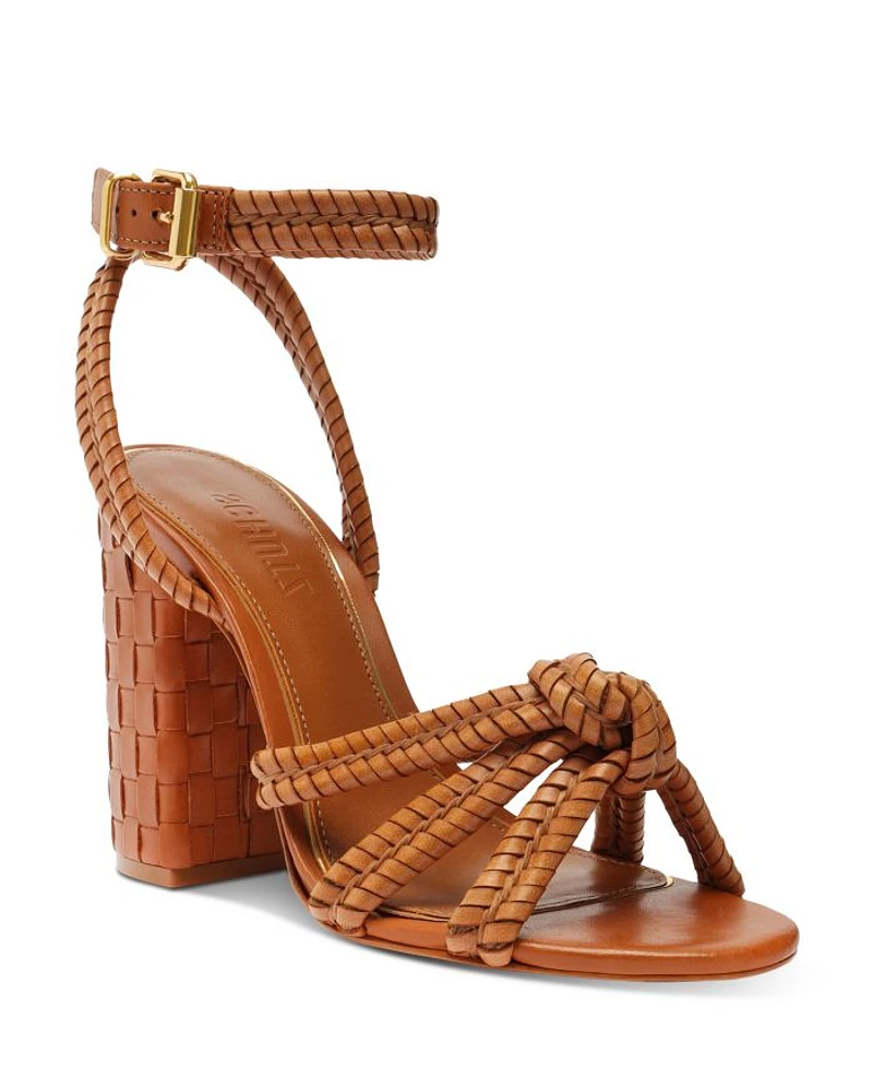 Women's Kathleen Almond Toe Woven High Heel Sandals