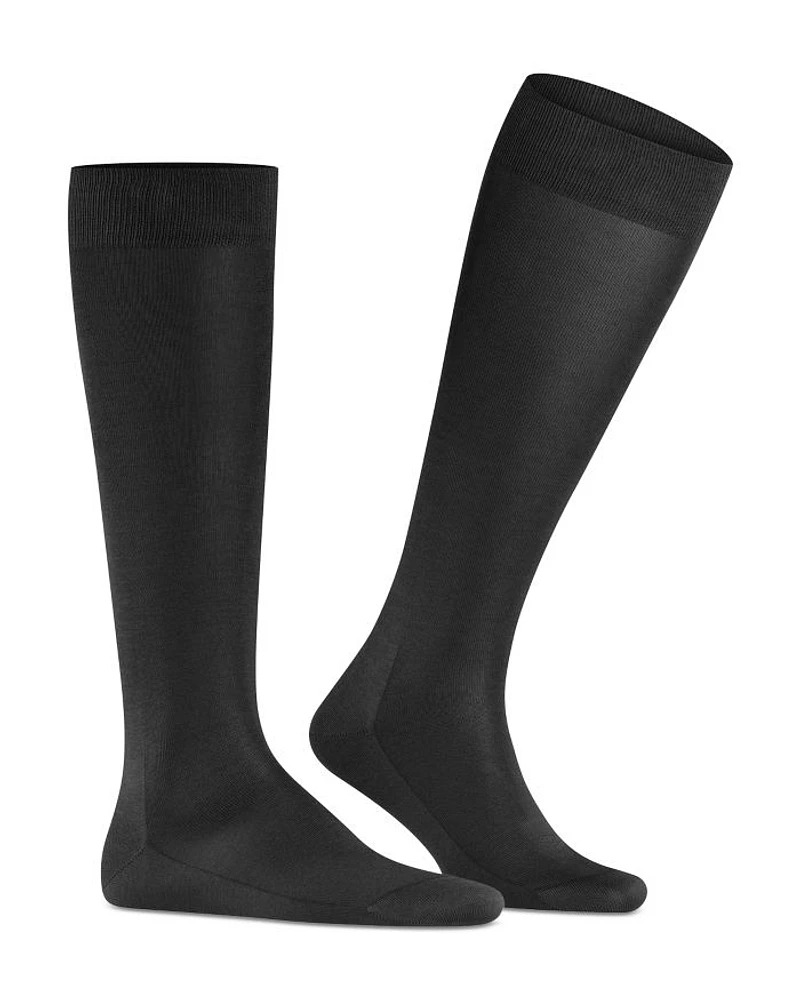 Cotton Blend Fil D'écosse Knee High Socks