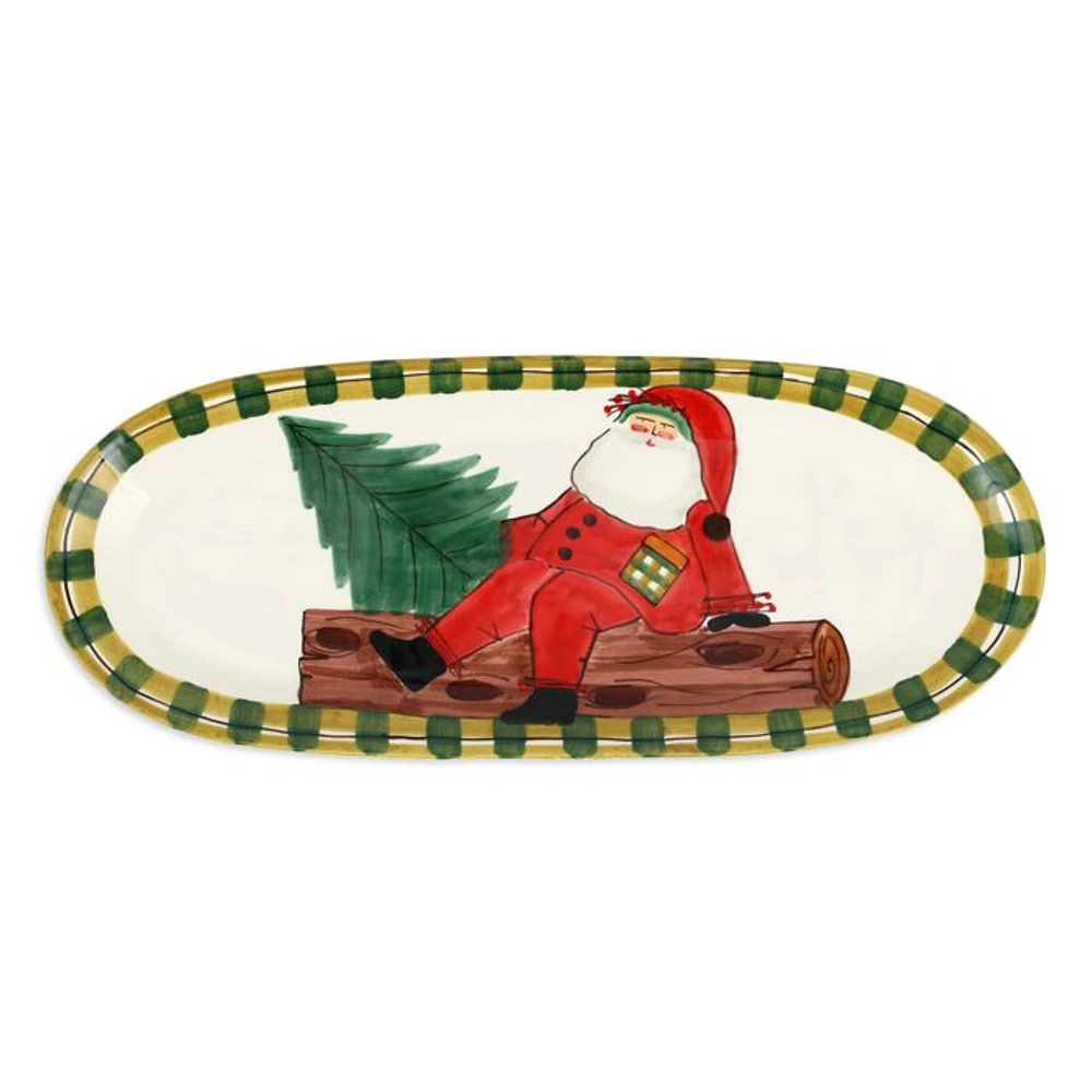Old St. Nick Large Narrow Oval Platter