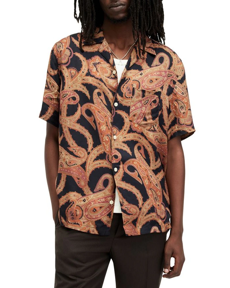 Morganza Regular Fit Buton Down Camp Shirt