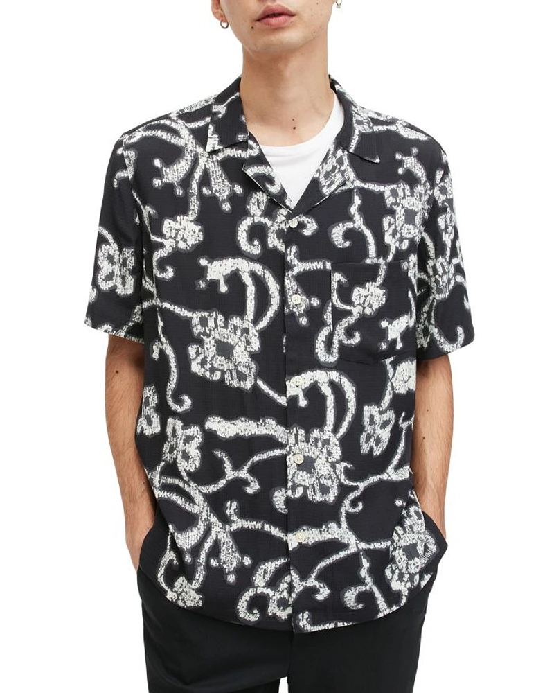Webb Relaxed Fit Button Down Camp Shirt
