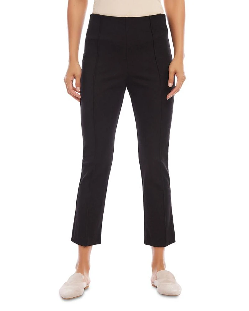Cropped Seam Front Pants