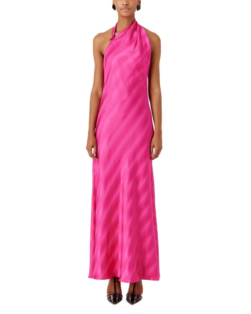Wrap Neck Maxi Dress