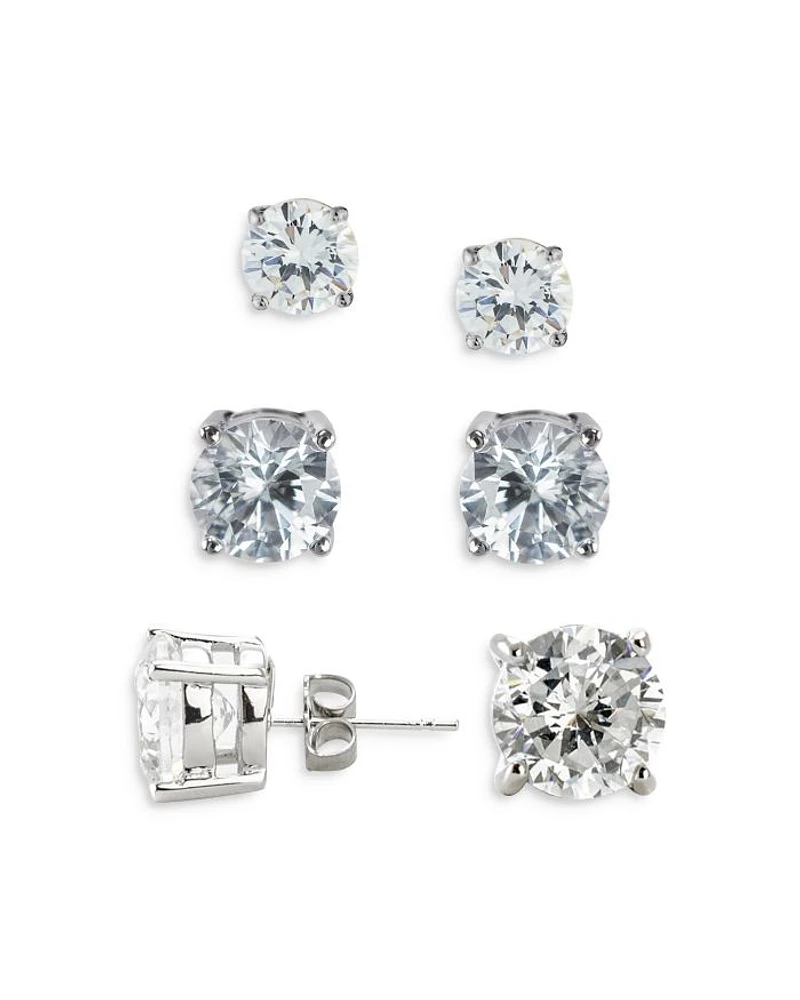 Round Stud Earring Set
