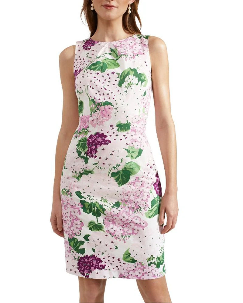 Fiona Floral Print Sleeveless Sheath Dress