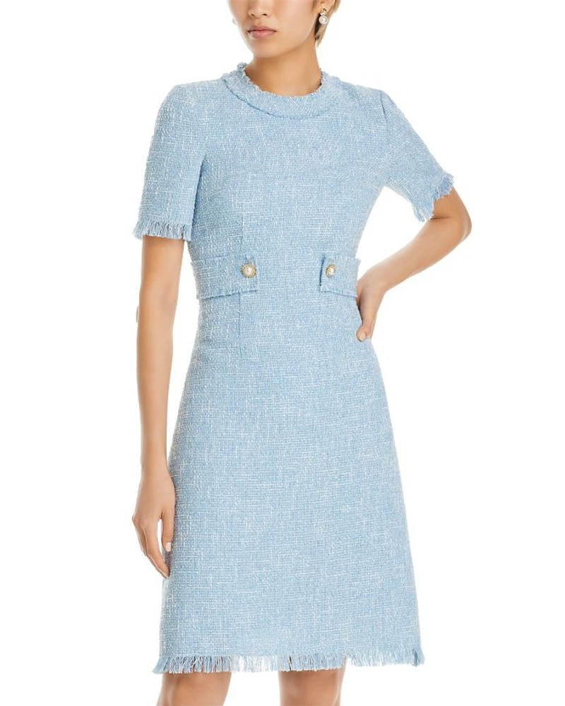Bouclé Tweed Dress