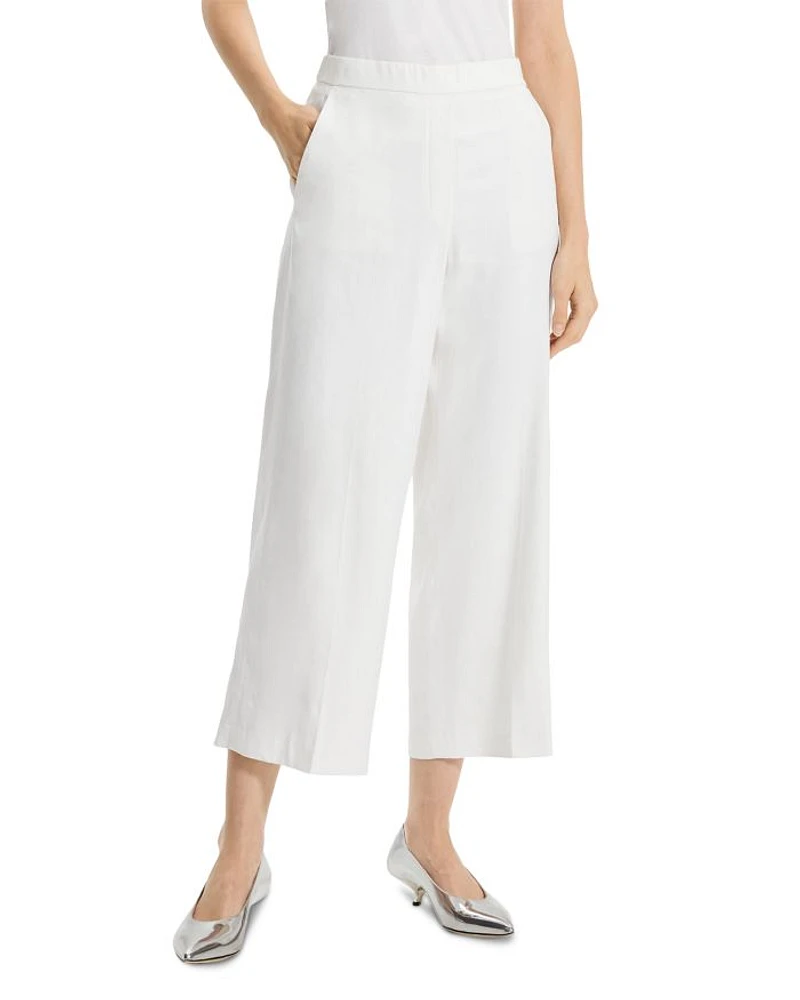 Cropped Pull On Pants