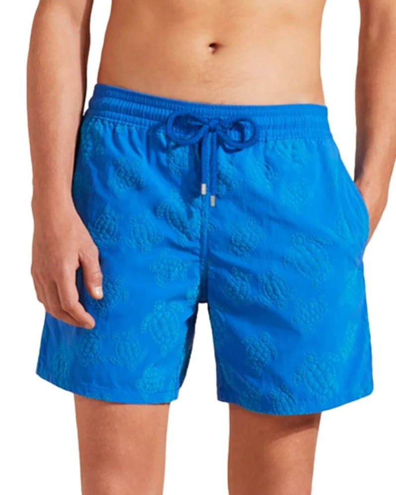Moorea Flock Vendome Turtles Print 5" Swim Trunks