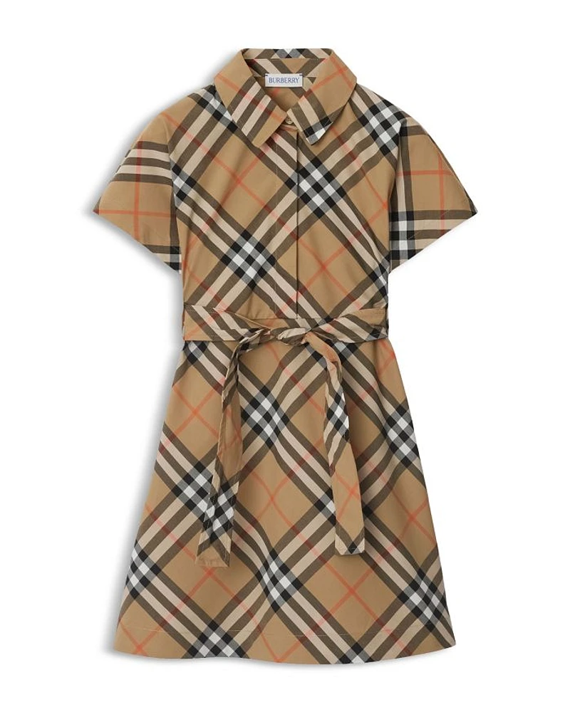 Girls' Giulietta Check Shirt Dress - Little Kid, Big Kid