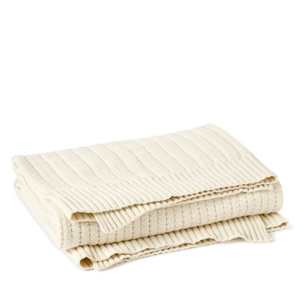 Casa Loma Cotton Knit Throw