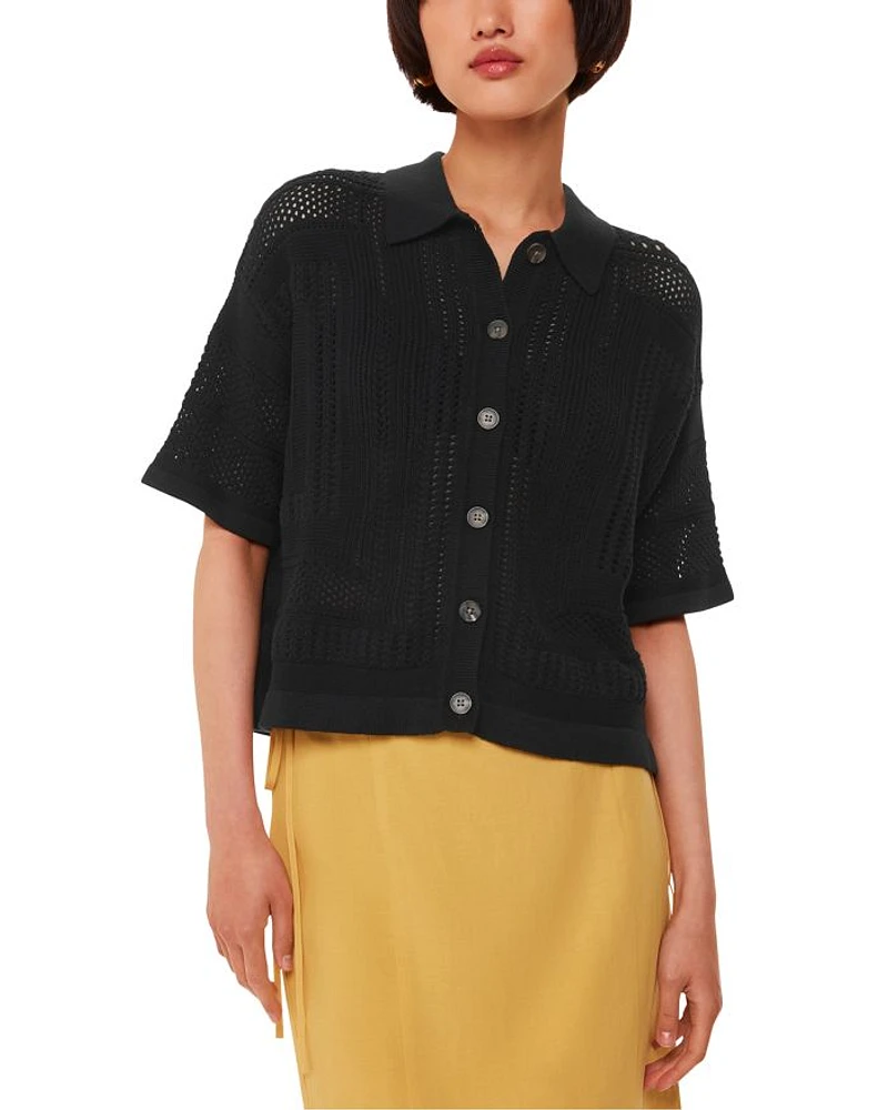 Crochet Knit Shirt