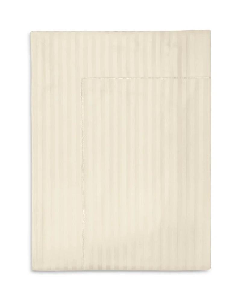 Raso Rigato Flat Sheet, Full Queen