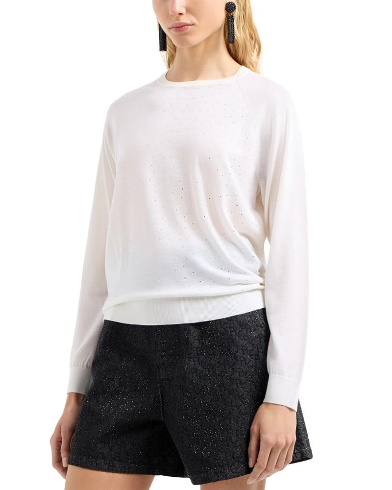 Embellished Wool Sweater