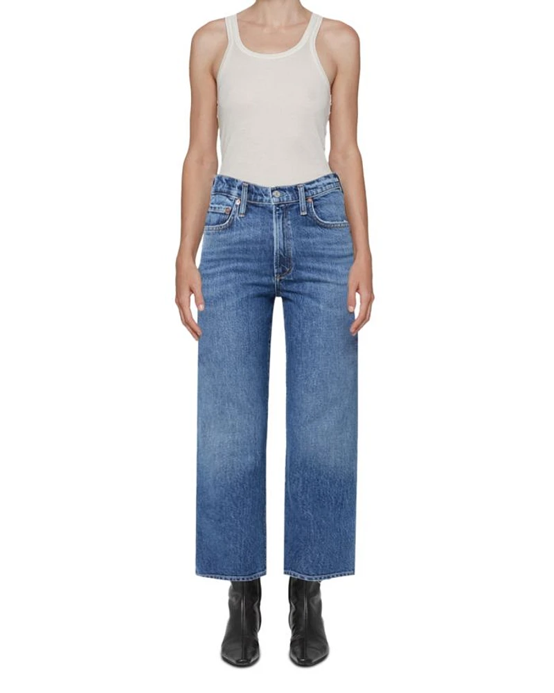 Ren High Rise Ankle Wide Leg Jeans Fix