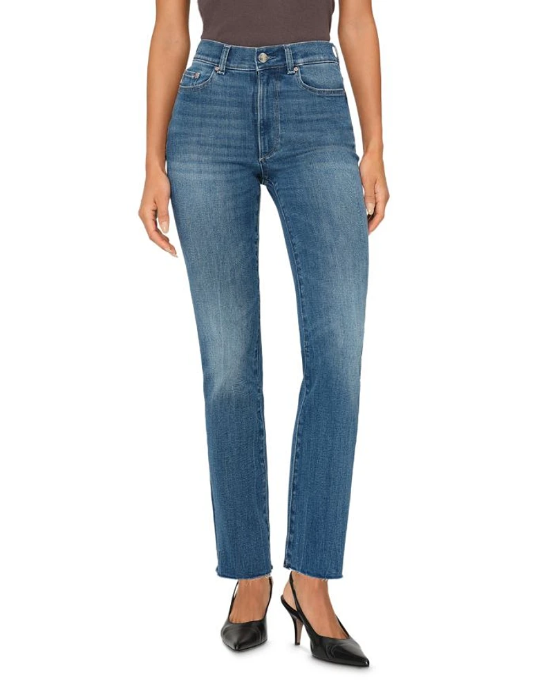 Halle Instasculpt High Rise Straight Leg Jeans Palm Springs