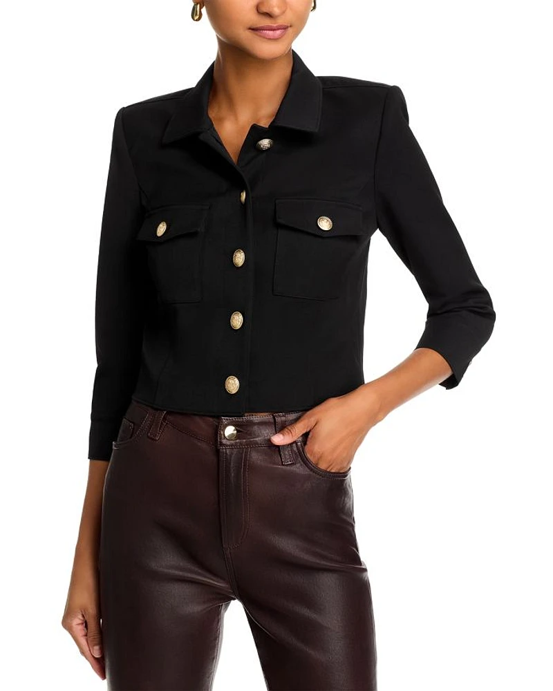 Kumi Button Front Crop Jacket