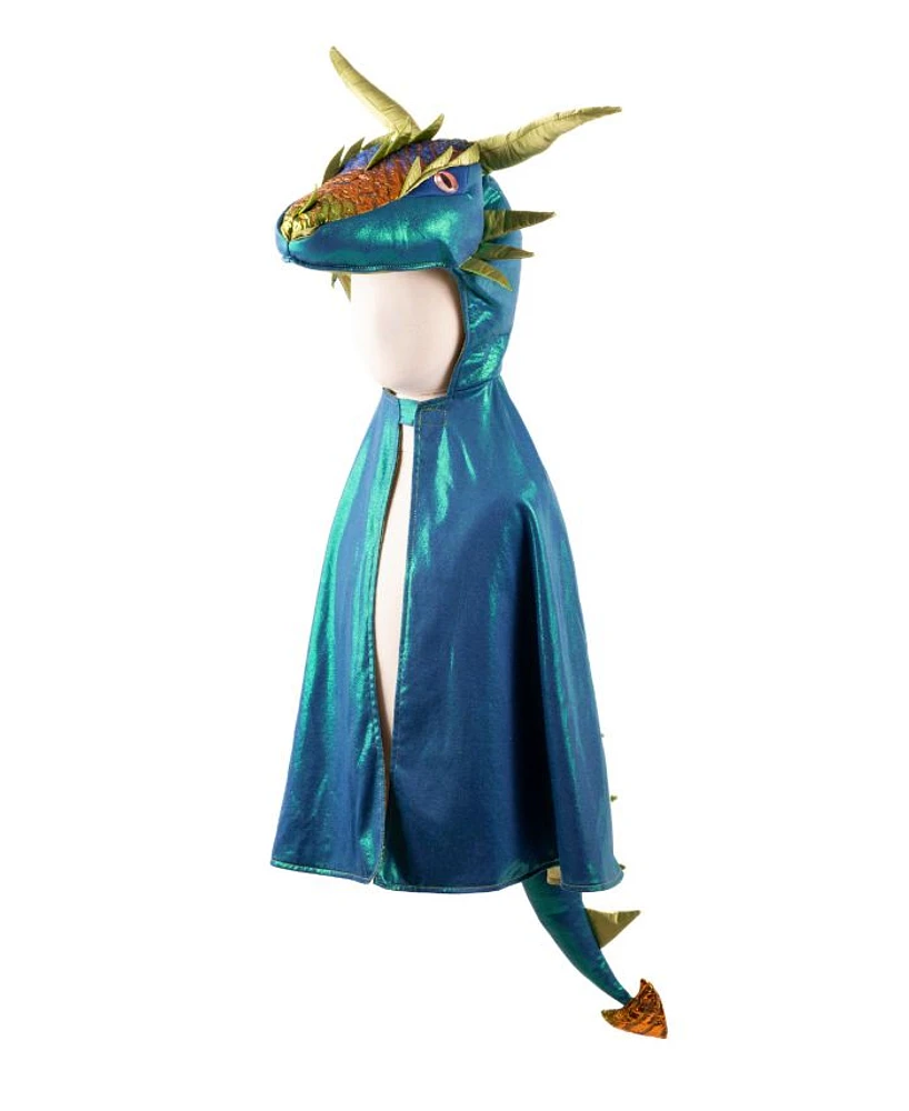Emerald The Metallic Dragon Cape - Ages 3-6 Years
