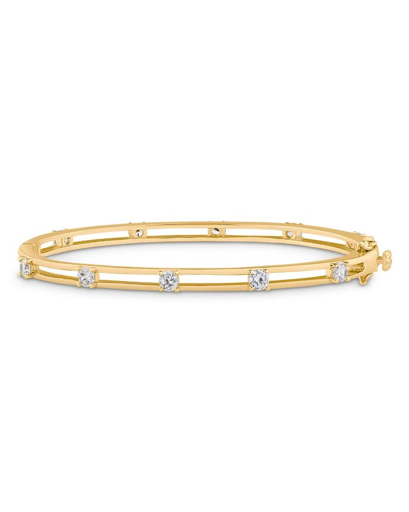 Cubic Zirconia Open Bracelet