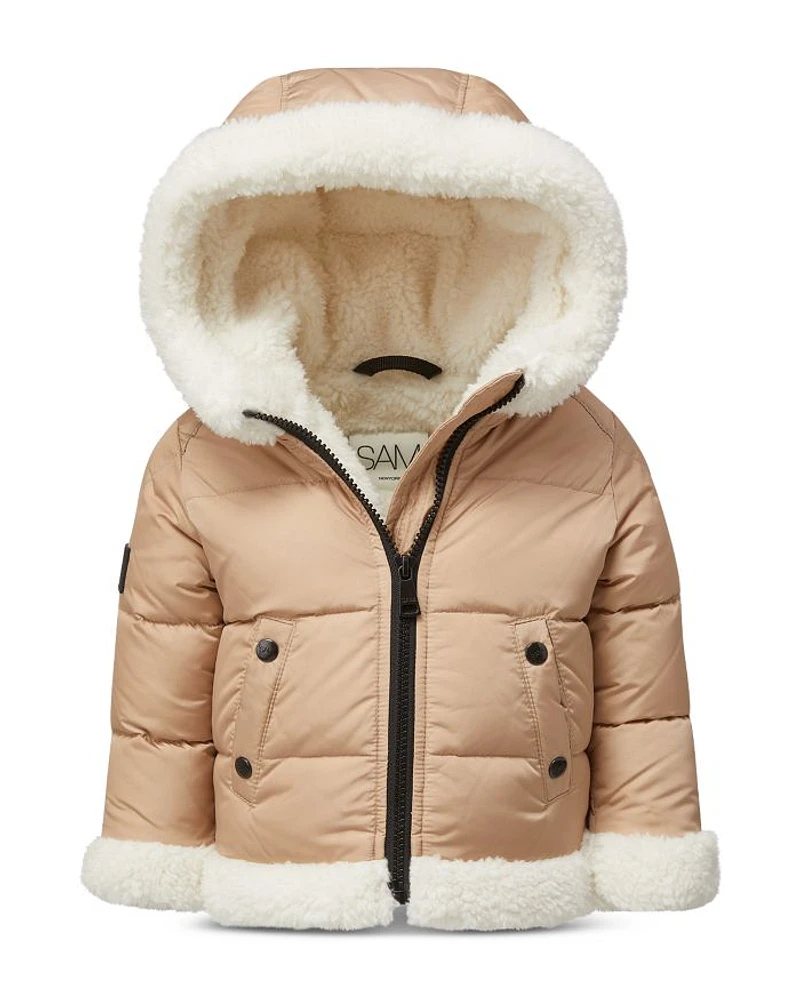 Baby Boys' & Girls' Matte Blizzard Quilted Fleece Lined Down Jacket