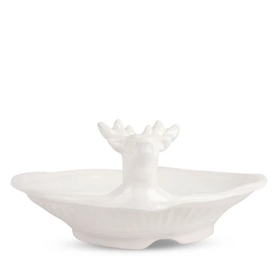 Pietra Natale Figural Deer Shallow Bowl