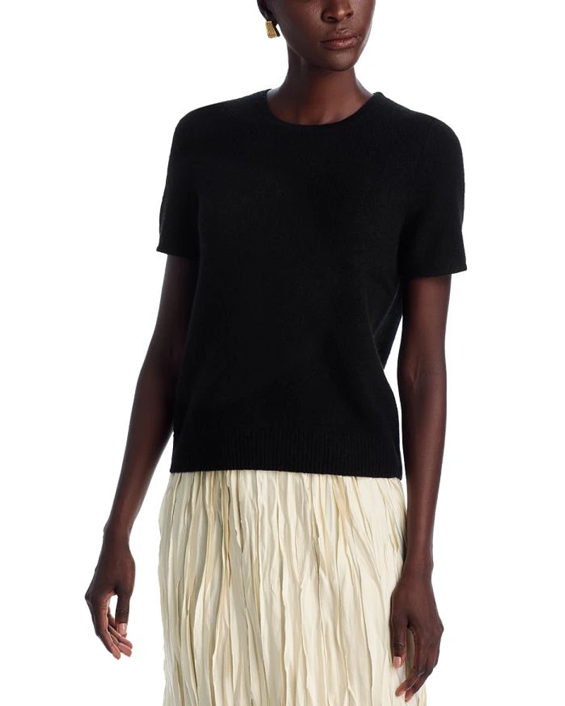 Short Sleeve Cashmere Shell Top - Exclusive