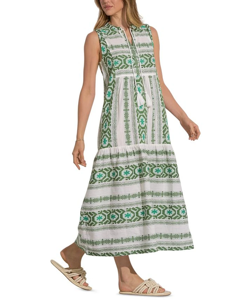 Sleeveless Maxi Swim Cover-Up Dress