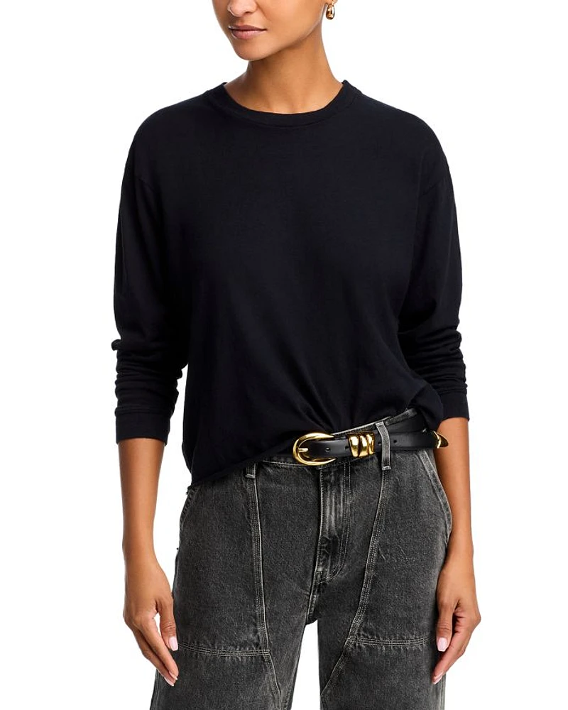 The Long Sleeve Slouchy Cut Off Tee