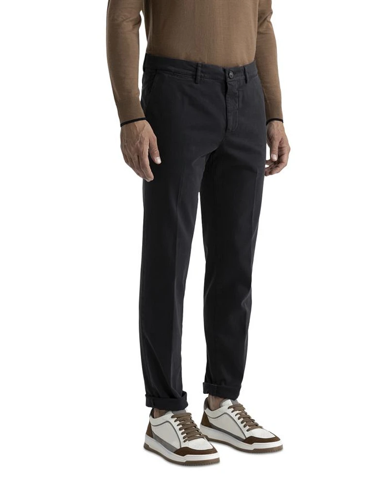Cotton Stretch Garment Dyed Regular Fit Chino Pants