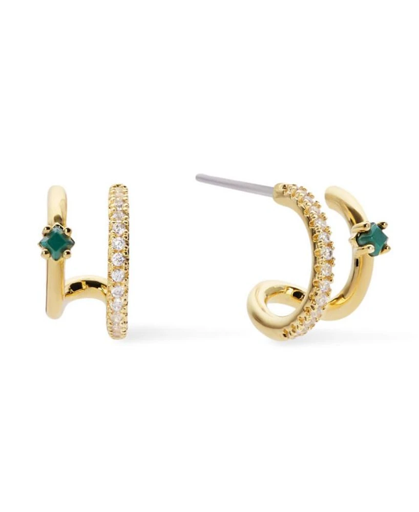 Double Hoop Earrings - Percy