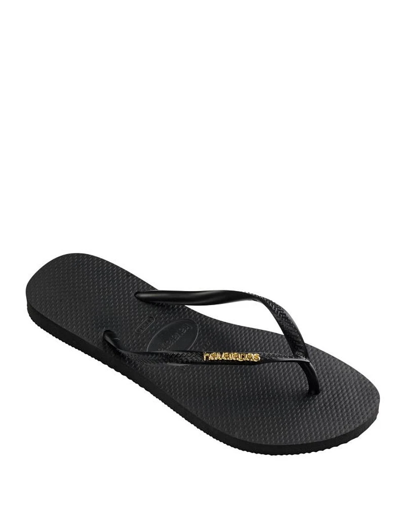 Women's Slim Logo Flip Flop Sandals