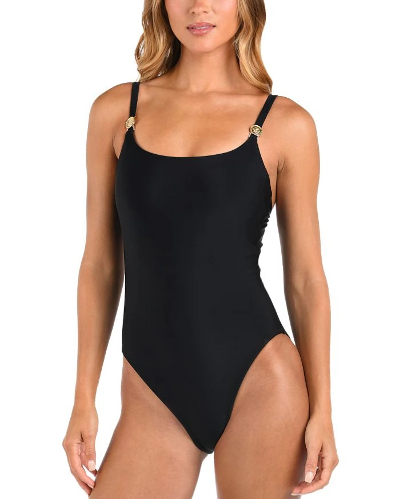 Remi Solid Basic Lingerie One Piece Swimsuit