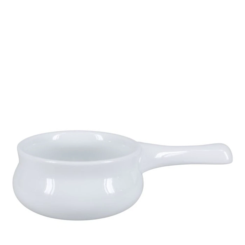 Onion Soup 12 oz. White Bowls, Set of 4