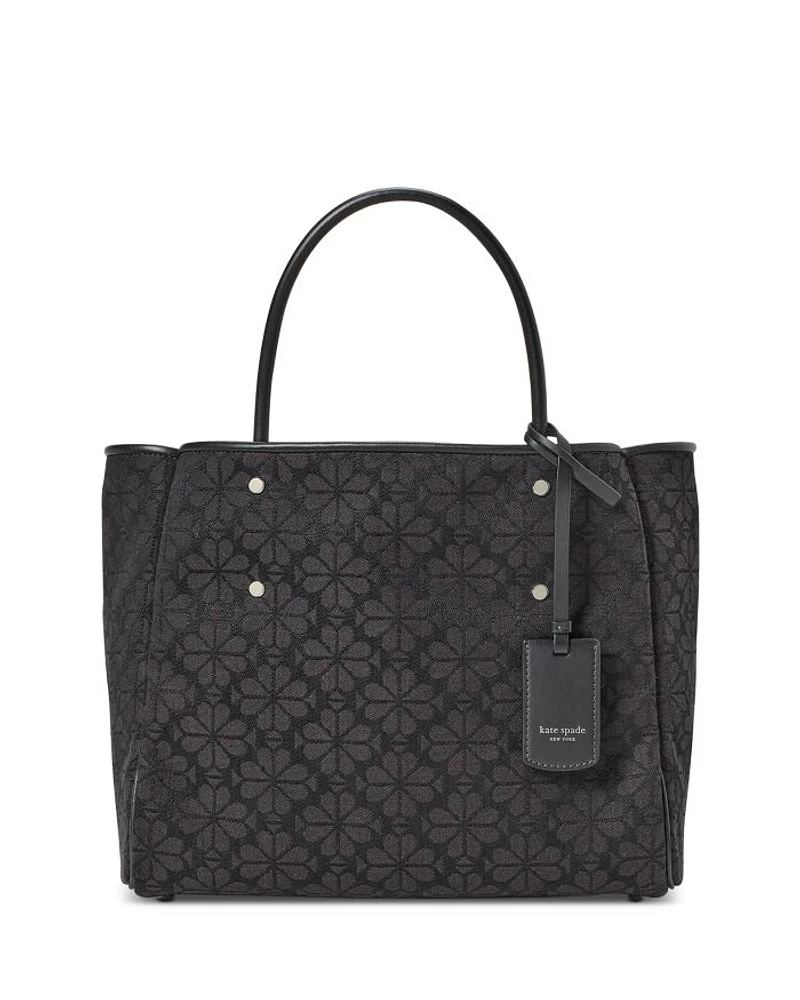 Spade Flower Jacquard Tote