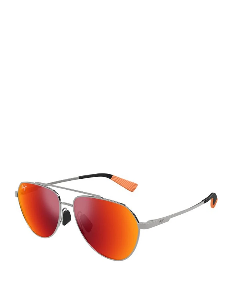 Waiwai Teardrop Sunglasses, 59mm