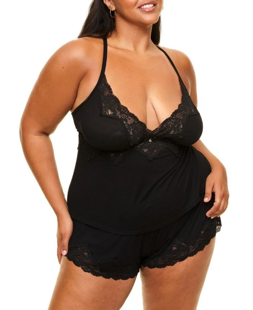 Women's Lora Plus-Size Pajama Cami & Shorts Set