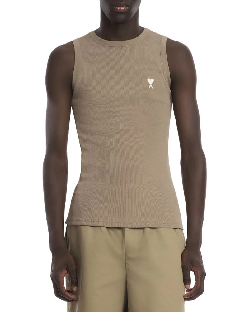 Classic Fit Logo Ribbed Tank