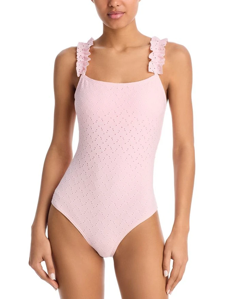 Ruffle Strap One Piece Swimsuit - Exclusive