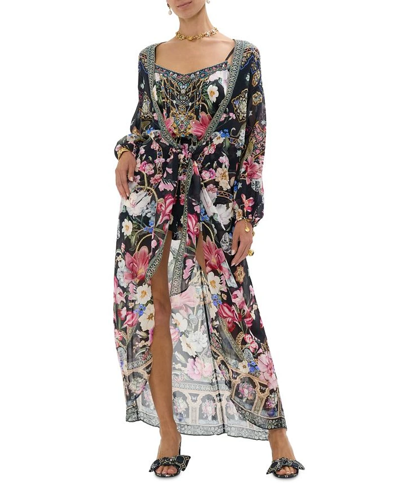 Silk Swim Cover-Up Kaftan