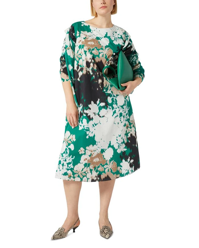 1A Uscita Holiday Printed Split Sleeve Dress