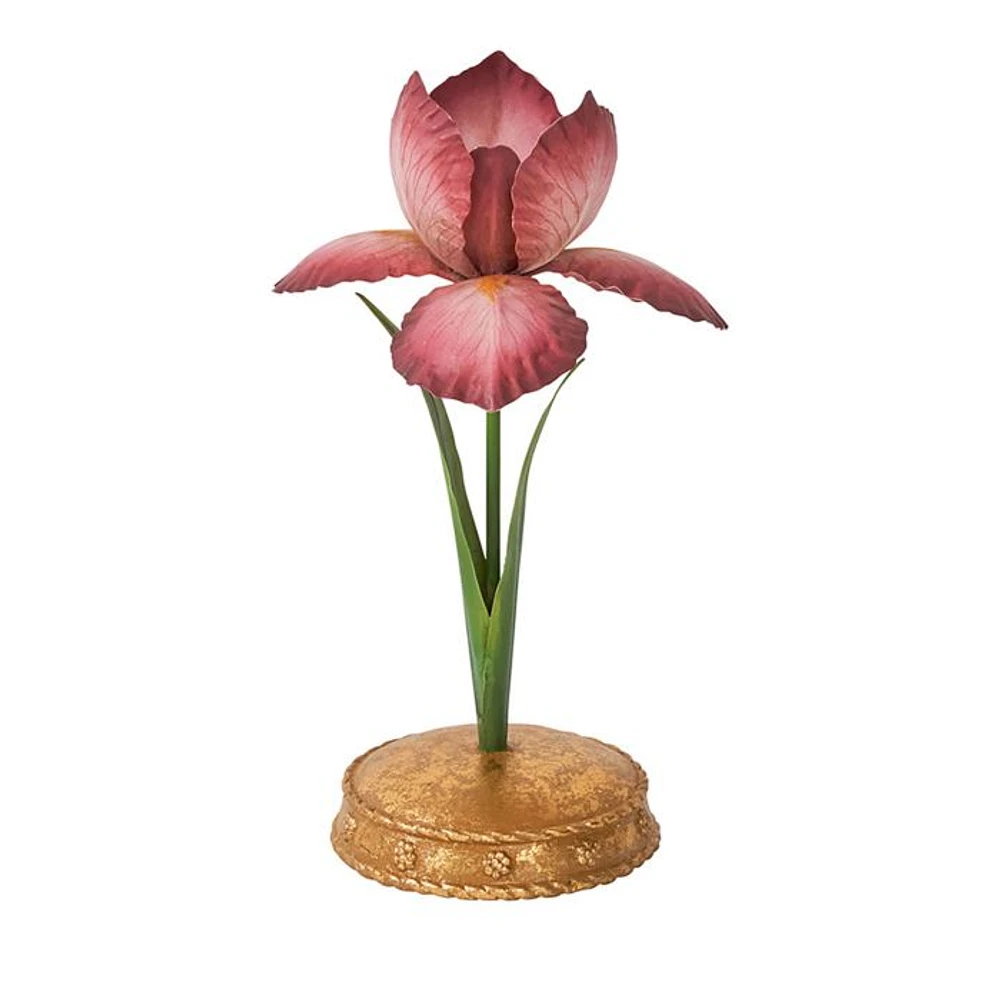 Meadow Walk Iris 9" Candlestick