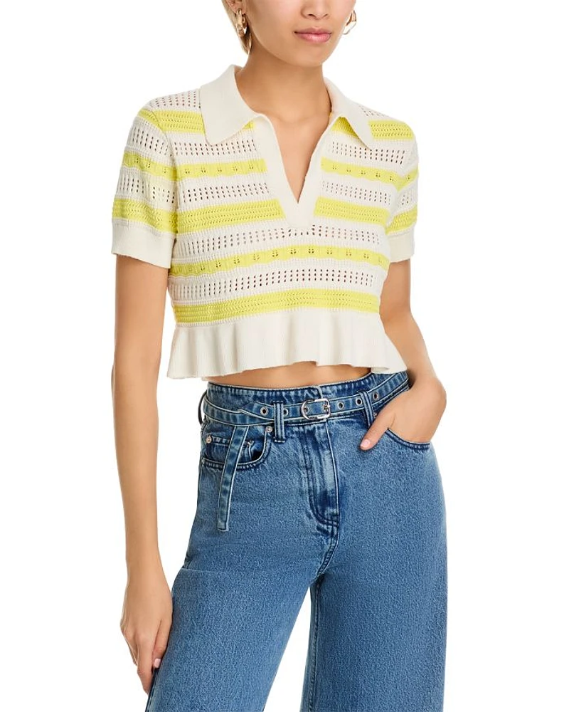 Elvire Knit Polo Sweater